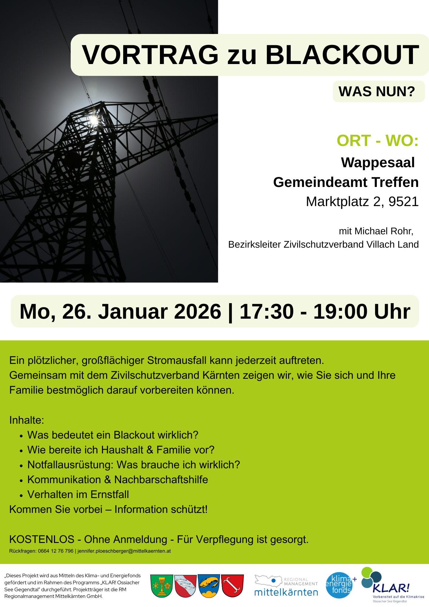 Informationsvortrag zum Thema Blackout 